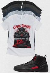 Shirt to match Jordan 12 Bloodline AJ12 Came through Matching Tee Streetwear