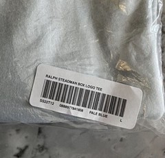 Supreme Ralph Steadman Box Logo Tee Pale Blue Men’s L Cotton Pre-Shrunk