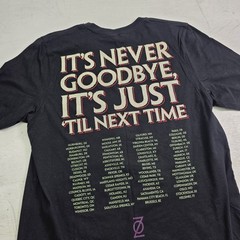 Shinedown Concert T-Shirt Black It’s Never Goodbye Its Just Til Next Time Mens L
