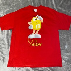 M&M’s Yellow Character Graphic T-Shirt Red 2011