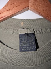 VTG 1989 3D Emblem POW MIA We Have Not Forgotten Graphic T Shirt Mens M Olive