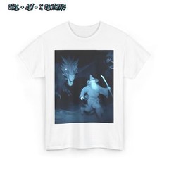 Fantasy Unisex Tee, Gandalf Chased by Dragon Funny Lotr Shirt, Magical Tee