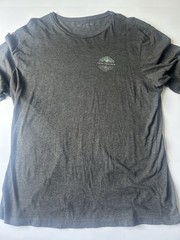Men’s Travis Mathew Gray Long Sleeve Logo Crewneck T Shirt Size XXL
