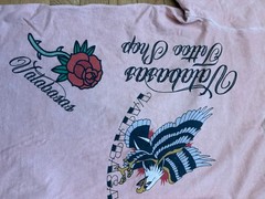 Valabasas Men’s T-Shirt Tattoo Shop Merchandise Sz Small Skull Eagle