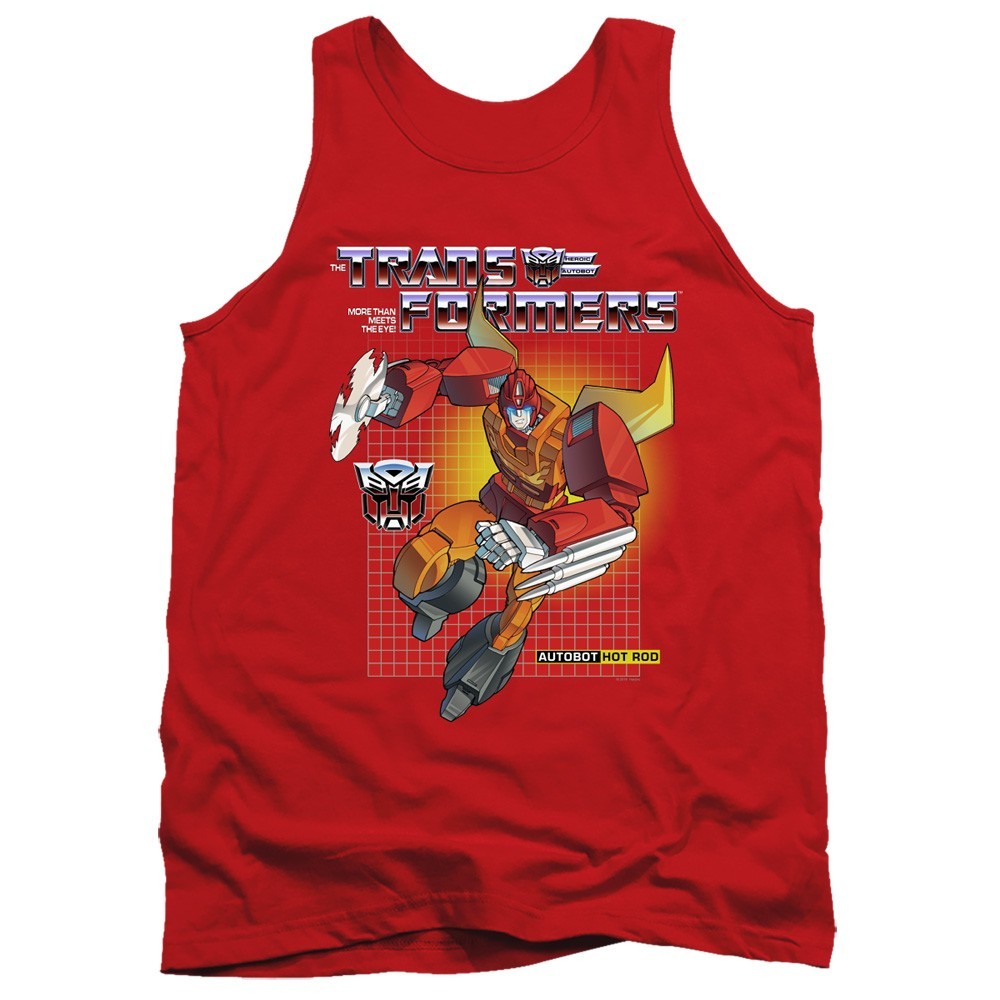 The Transformers Hot Rod T-Shirt Men’s S-5XL Officially Licensed G1 Tee Red