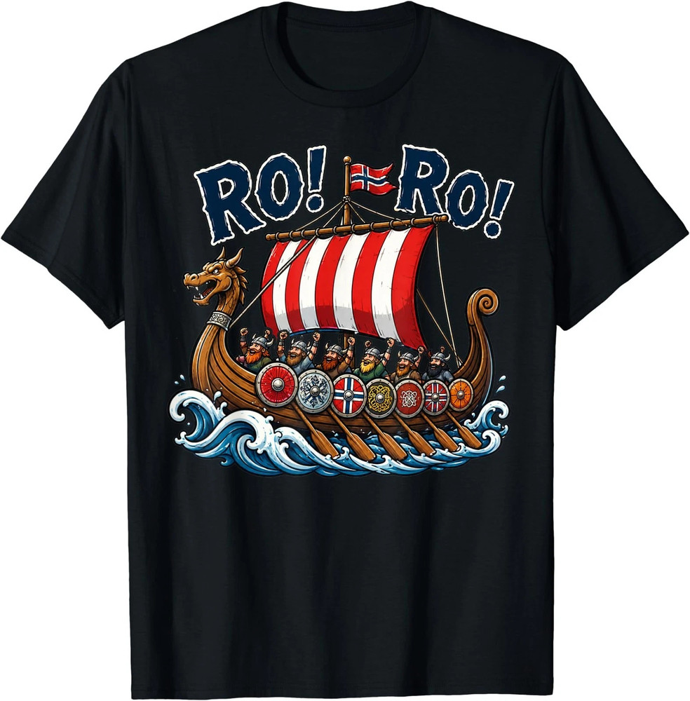 Retro Ro Ro Norway Viking Ship Soccer Norwegian Unisex Tshirt, Gift For People