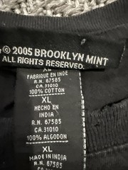 2005 Brooklyn Mint BIG Forever Notorious Biggie T Shirt Men’s XL Hip Hop Rap VTG