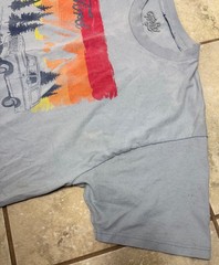 TEE LUV Light Blue Ford Bronco Classic Truck Print T Shirt-Size XL