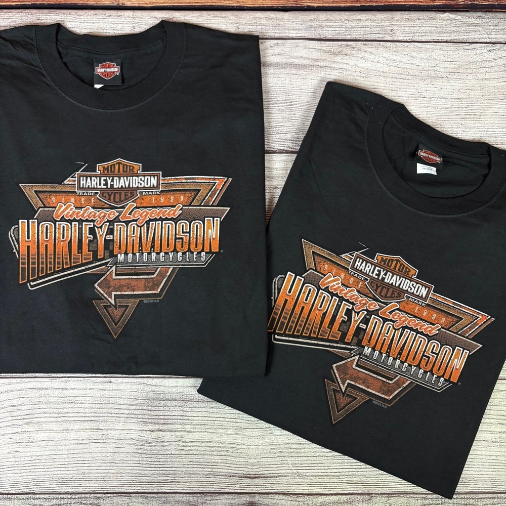 2019 Harley Davidson Motorcycles Vintage Legend 2pc T-shirt Bundle Lot size 4XL