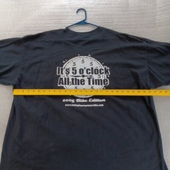 Tom’s Place T-shirt 3XL 2006 Bike Edition It’s 5 O’clock All The Time Black