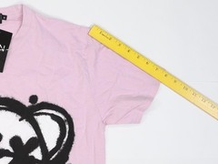 BoohooMAN Shirt Mens Small Purple Oversized Teddy Spray Graphic Tee T-Shirt
