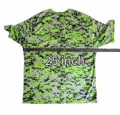 Badger Sport T Shirt Mens 2XL Green Digital Camo Short Sleeve Crew Neck