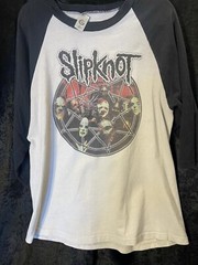 Vintage Rare Slipknot Large Metal Band Iowa Shirt USA 🇺🇸3/4 Sleeve Very Worn