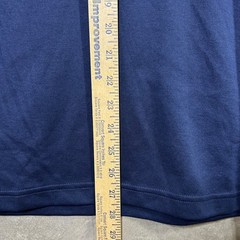 Alfani Mens Navy Blue Stretch Supima Cotton Blend Crew Neck T-Shirt Size Small