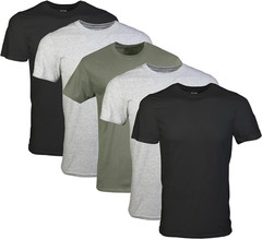 Men’S Crew T-Shirts, Multipack, Style G1100 – 5 Pack