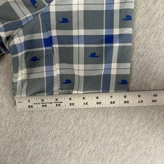 Huk Performance Fishing Shirt Mens XL Gray Blue Plaid Sailfish Short Sleeve Vent