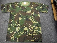 TRU SPEC WOODLAND CAMOFLAGE TSHIRT ARMY MENS T-SHIRT MADE IN USA S M