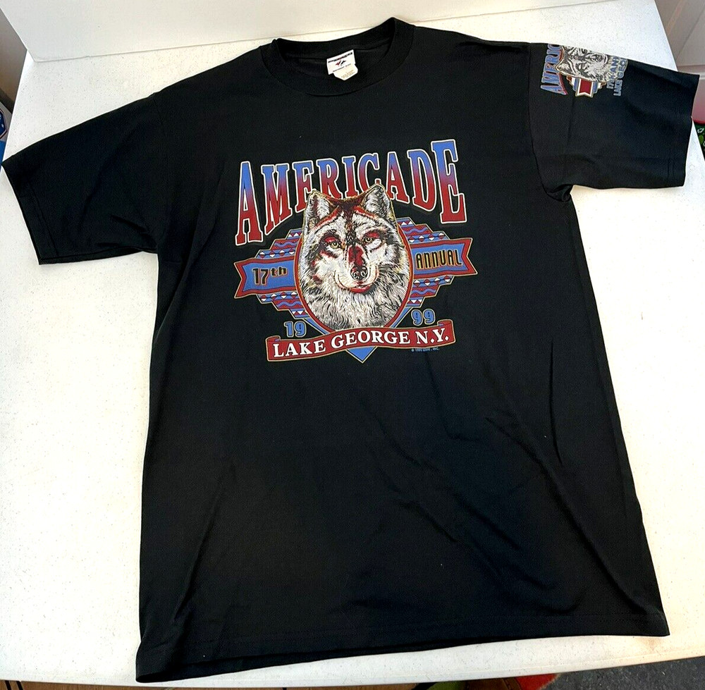 Vintage 1999~17th Annual Americade-Lake George, NY-Men’s Sz. L Graphic T-Shirt