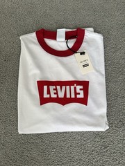 Levis Beyoncé Collaboration Ivory White Red T Shirt Limited Edition Small New