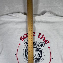 Save The Tiger Graphic T-Shirt WWF World Wildlife Fund Tee Size M