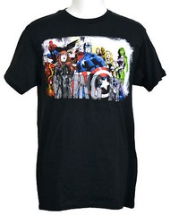 Avengers Bring It T-shirt Marvel Comics Superhero Graphic Tee Black Cotton NWT