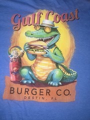 Gulf Coast Burger Co. Destin, T-Shirt, Blue, Medium