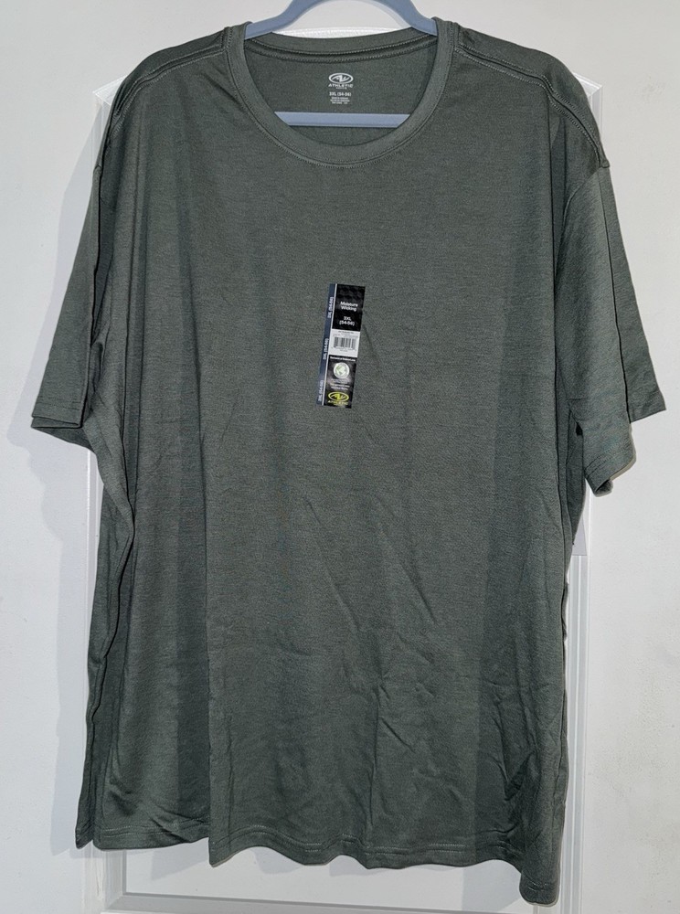 Athletic Works mens Olive Army Green Crew Tee T Shirt 3xL NWT