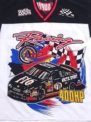 Vtg 90s Arctic ASG Arctic Sport Racing Jersey Shirt Mens XL AOP Drag Car 400 HP