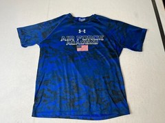 Under Armour shirt Mens Large Air Force Academy Loose Heatgear blue black