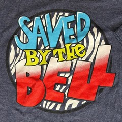 Saved by the Bell T-Shirt Mens XL American Classics Gray Graphic Retro-Style Tee