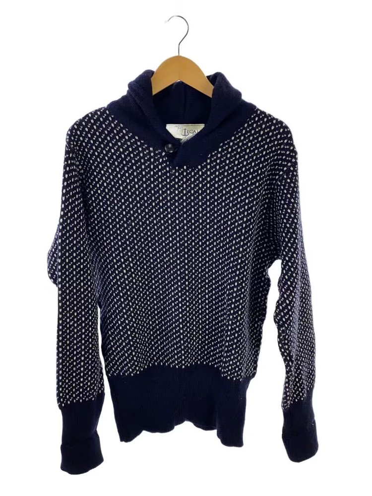 Other Brands: THE NAUTICAL Knit Sweater (Thick) Wool NVY Solid Color