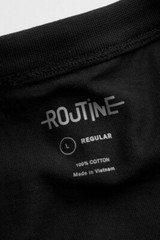 Routine Short Sleeve T-Shirt – Form Regular – Black – Any Size