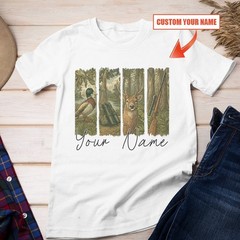 Custom Name Vintage Hunting Season Unisex T-shirt | Father’s Day Hunting Gifts