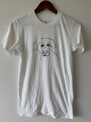 VINTAGE 80s William Wegman Walker Art Center Double Sided Exhibition T-Shirt