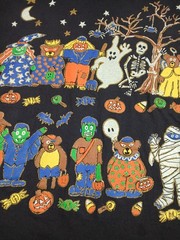 Vintage 80s 90s Halloween Squad Long Sleeve Mens T Shirt Size XL Rare Mummy