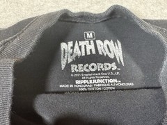 Death Row Records Shirt Adult Black Medium Recording Company Rap Hip Hop Music