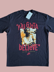 Nike Men’s Max90 Deion Sanders Believe Football T-Shirt Sz M Black New $45