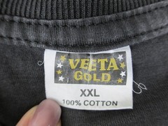 VINTAGE Veeta Gold Shirt Mens 2XL XXL Black Moscow Russia Motorcycle Rider*