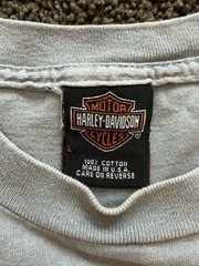 Vtg Harley Davidson T Shirt L Large Motorcycle Chandler Arizona Gray Spell Out