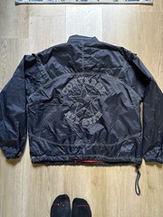Converse Navy Stitch Logo Patch Old Skool Half-Zip Pullover Anorak XL