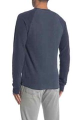 Lucky Brand, Colorblock Thermal SweatShirt Crew Neck ,DARK SLATE,M