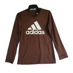 NWT Adidas Men’s Creator Tee Long Sleeve Brown Shirt Training Performance Size S