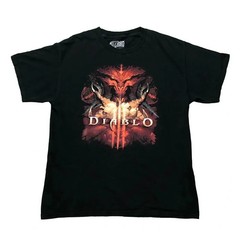2014 Diablo 3 T Shirt Mens Large Black Blizzard Video Game Promo Graphic Tee