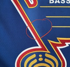 Rare Bassnectar 808 ATS Hockey Jersey St. Louis Blues DJ Sewn Patches S/M
