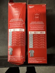 2- Packs Milwaukee Workskin 414G-XL Lightweight Performance Tee Shirt Gray