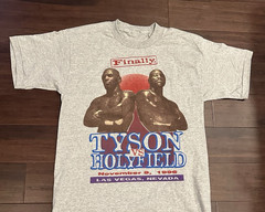 Mike Tyson VS Evander Holyfield T Shirt Unisex Sport Gray 8D909