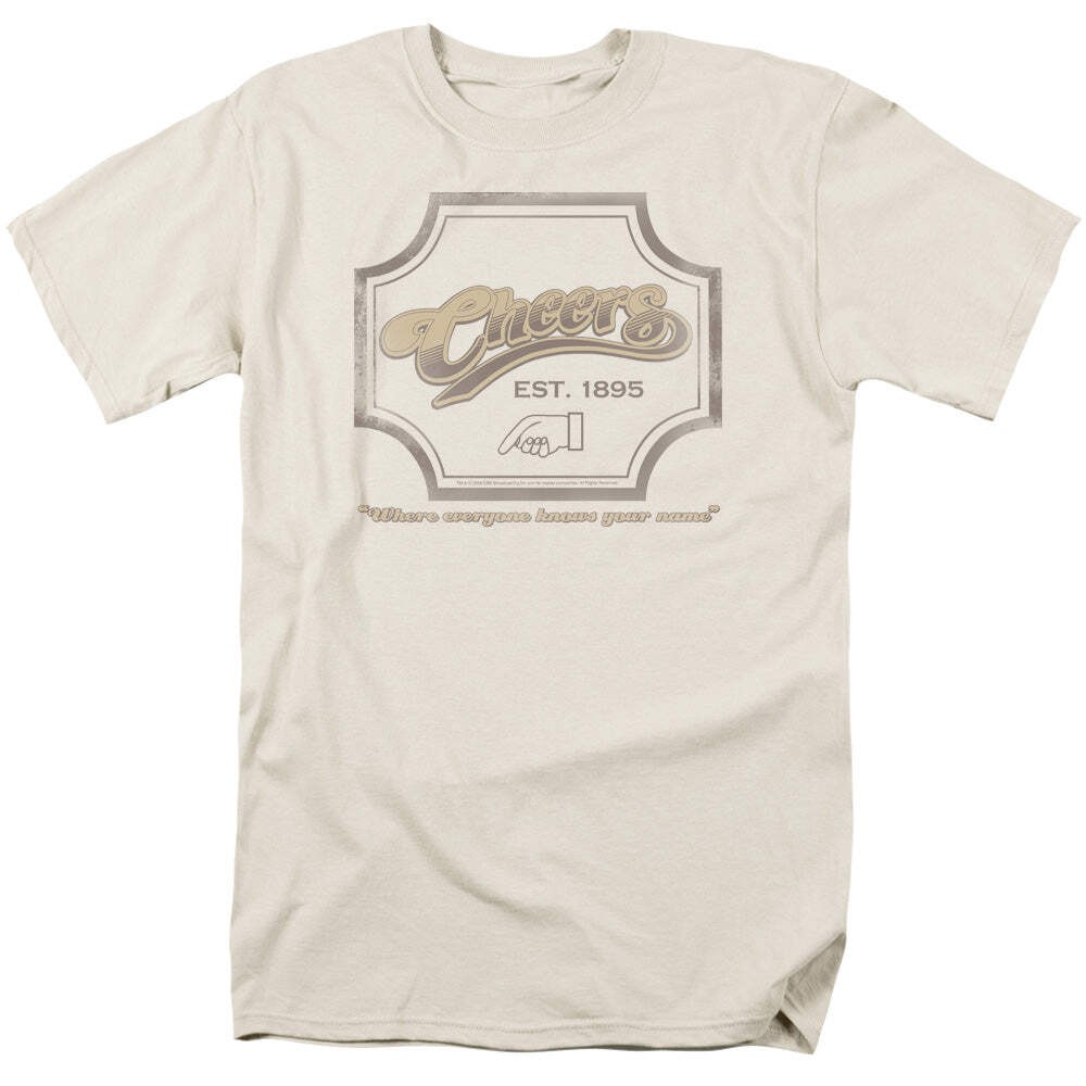 Cheers Sign Licensed Adult Unisex T-Shirt Regular Fit Tee SM-3X