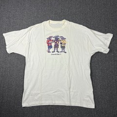 Wild Side Jacksonville Beach Shark Graphic T Shirt Mens XL White Surf Tee