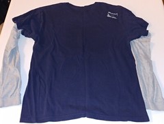 Birdhouse 90’s Y2K Tony Hawk Lg blue with gray longsleeve shirt front/back print