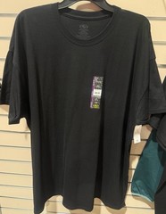 ATHLETIC WORKS Rich Black Breathable Cotton Short Sleeve Crew Neck T-Shirt 2XL